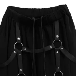 LISTEN FLAVOR Maxi Skirt w/ Harness Belt