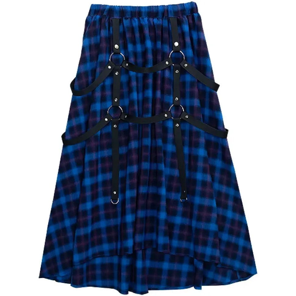 LISTEN FLAVOR Maxi Skirt w/ Harness Belt