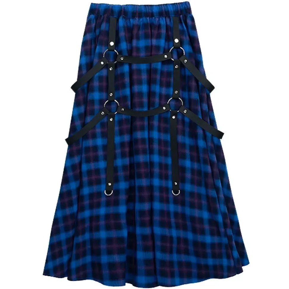 LISTEN FLAVOR Maxi Skirt w/ Harness Belt