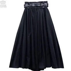 LISTEN FLAVOR Maxi Skirt w/ Harness Belt