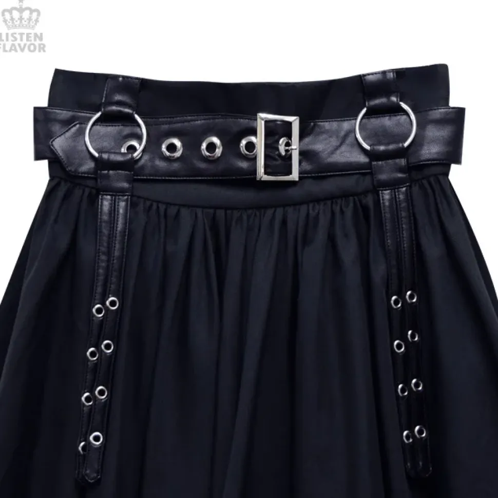 LISTEN FLAVOR Maxi Skirt w/ Harness Belt