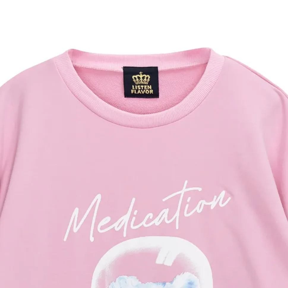 LISTEN FLAVOR Medication Bear Pullover