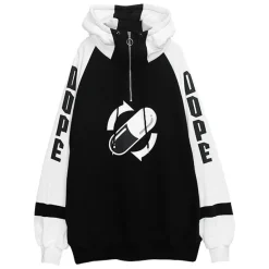 LISTEN FLAVOR Medication Dope Half Zip Hoodie