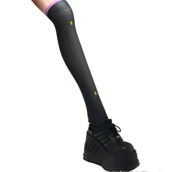 LISTEN FLAVOR Megurine Luka Knee-High Socks 2 Black
