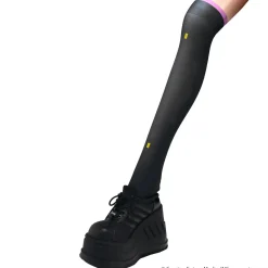 LISTEN FLAVOR Megurine Luka Knee-High Socks 2 Black