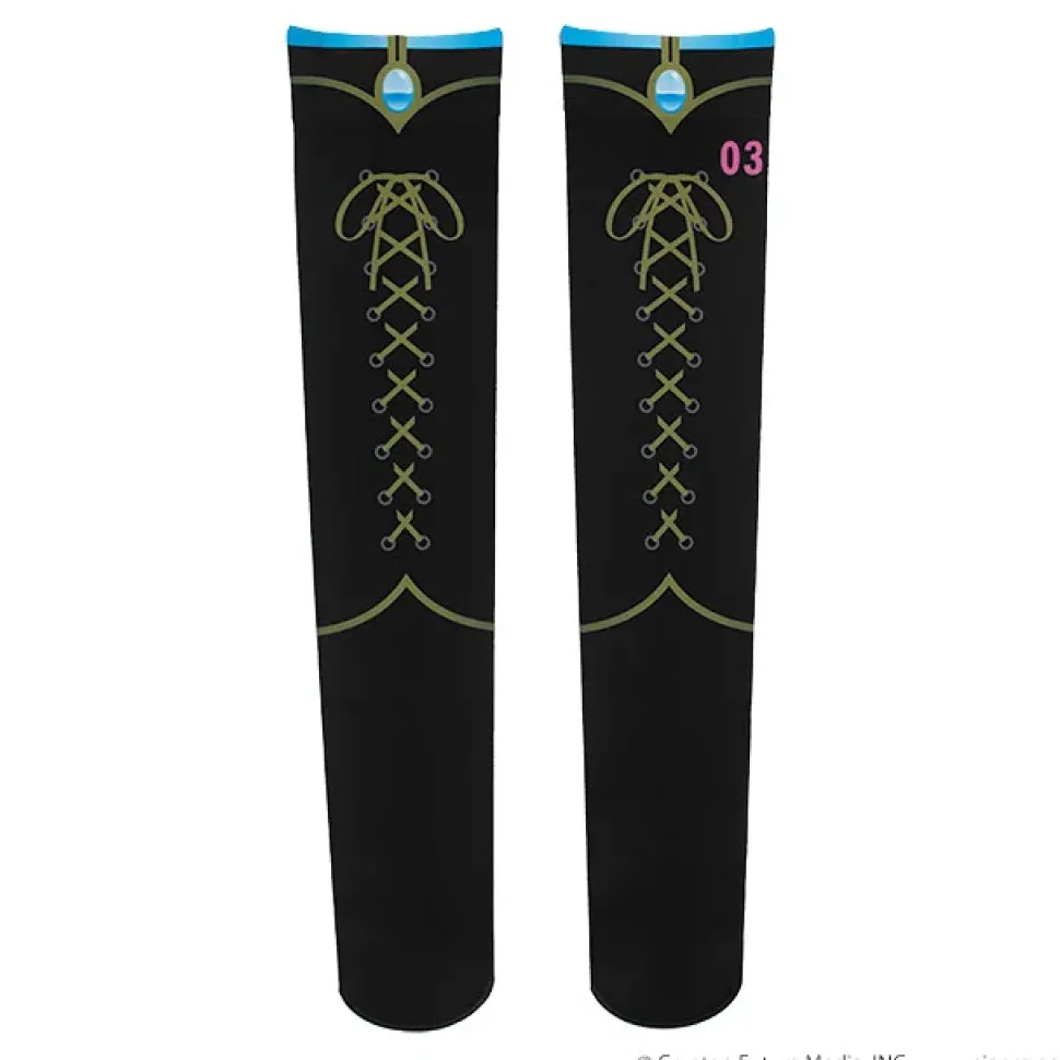 LISTEN FLAVOR Megurine Luka Knee-High Socks Black