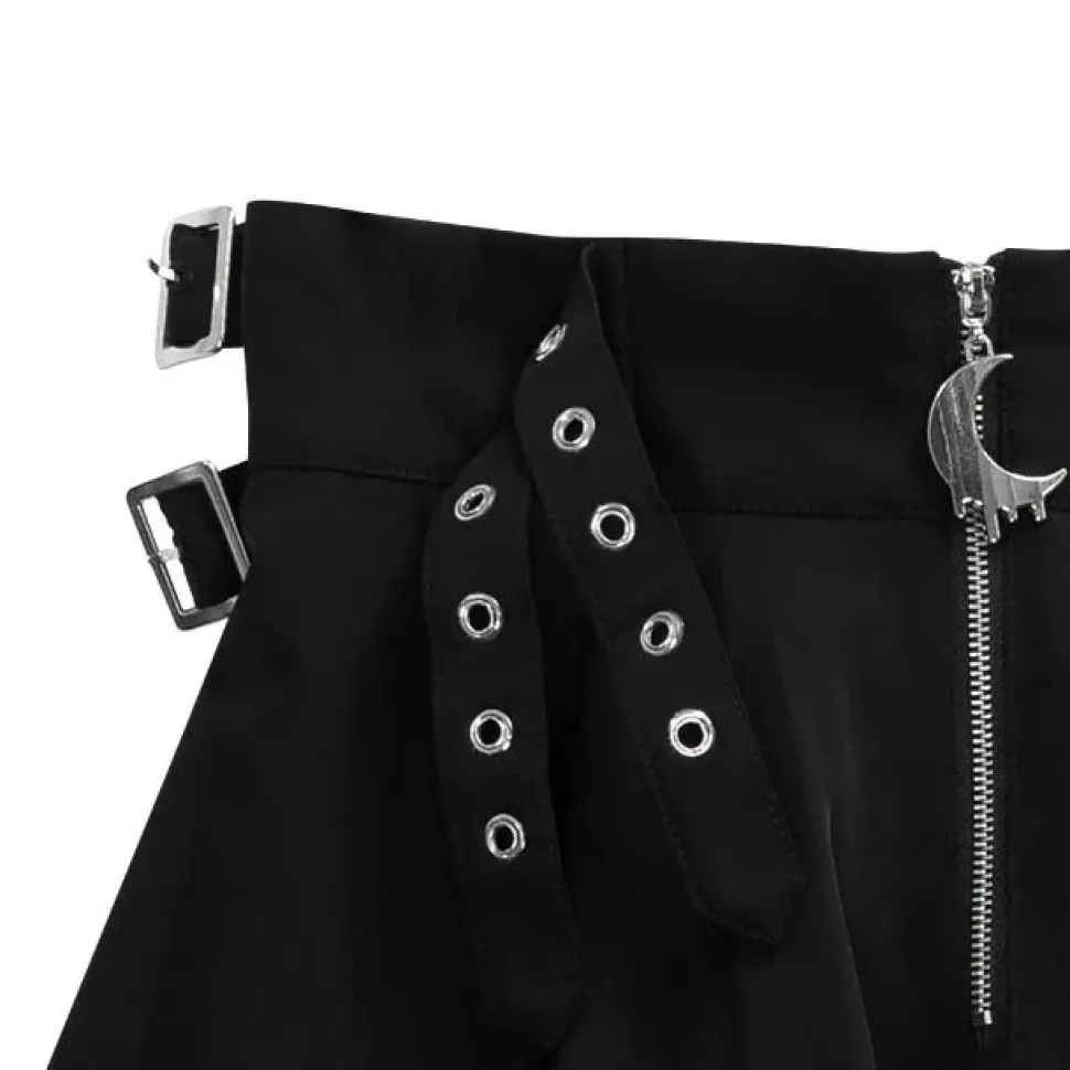 LISTEN FLAVOR Melty Moon Side Belt Skirt