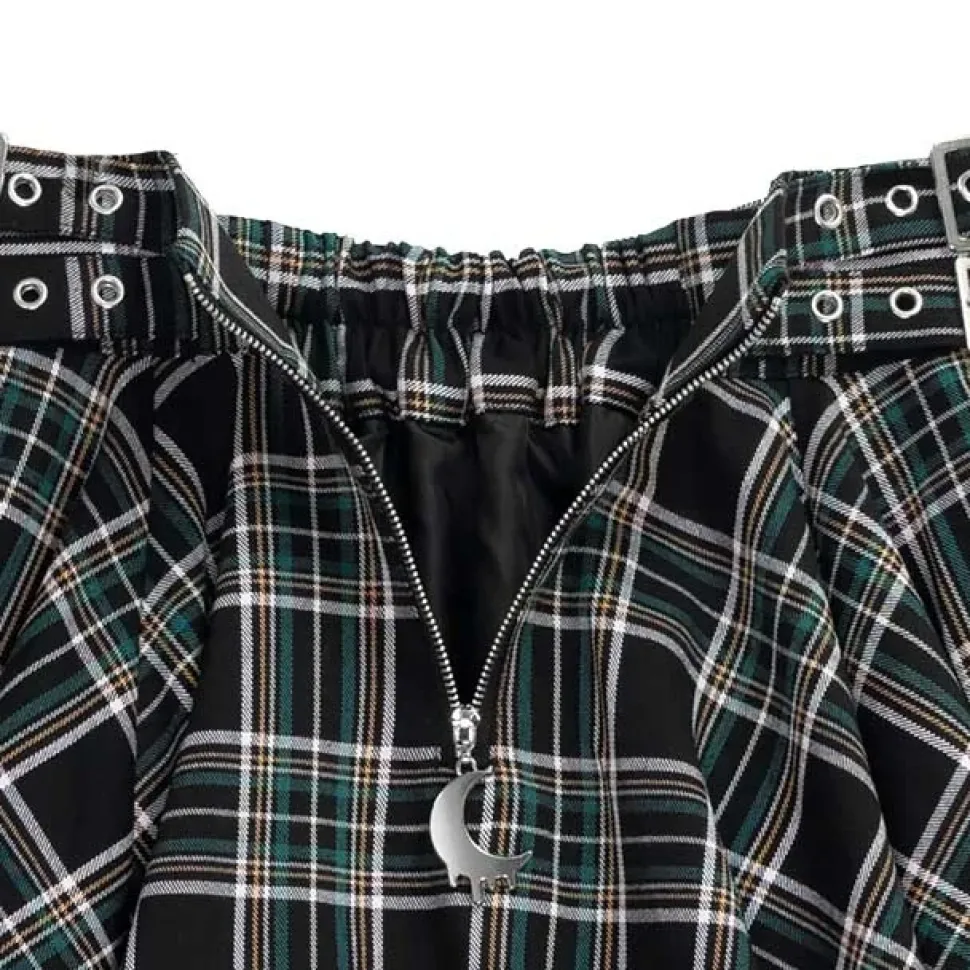 LISTEN FLAVOR Melty Moon Side Belt Skirt