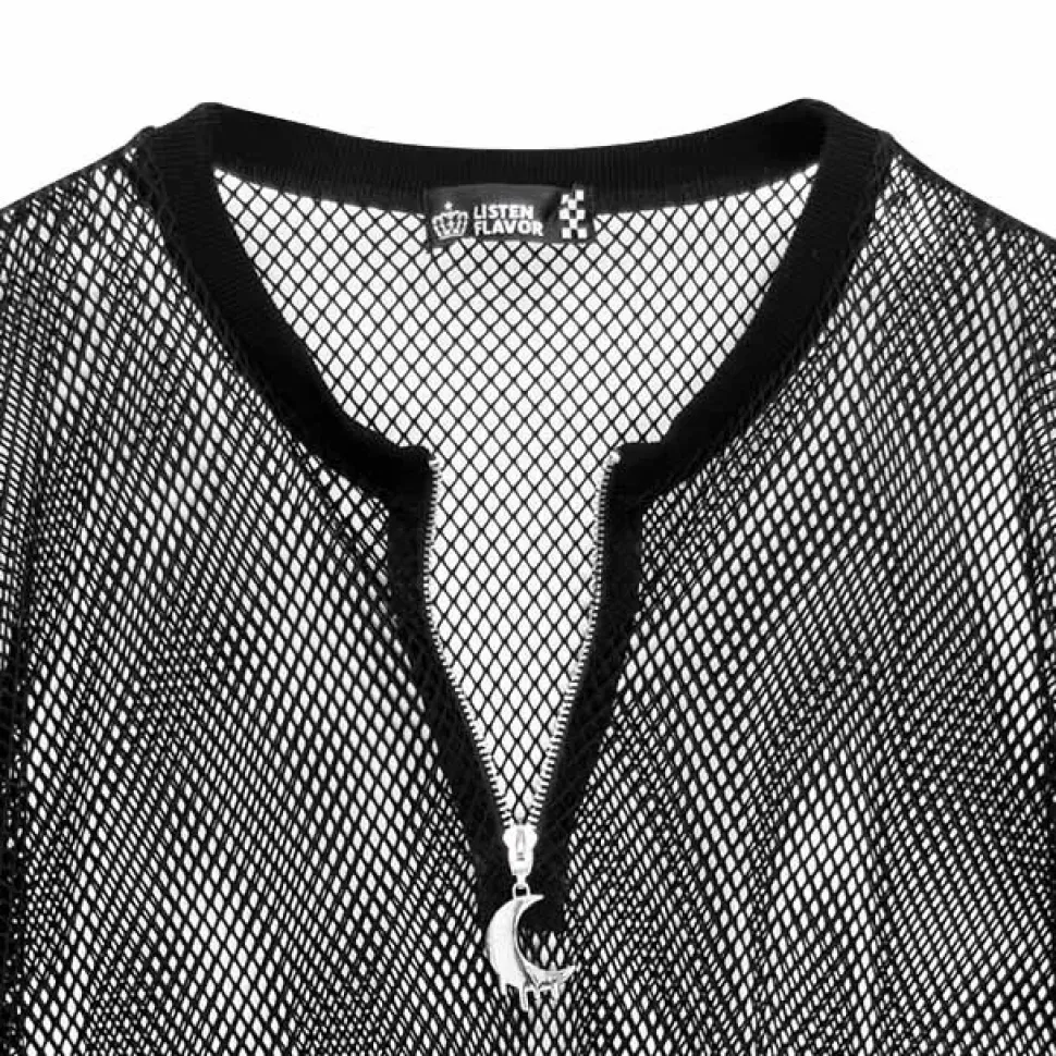 LISTEN FLAVOR Melty Moon Mesh Pullover