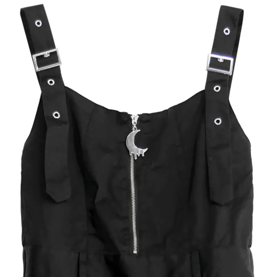 LISTEN FLAVOR Melty Moon Zip Tulle Jumper Skirt