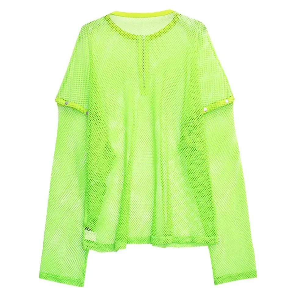 LISTEN FLAVOR Mesh 2-Way Pullover