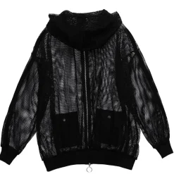 LISTEN FLAVOR Mesh Zip Hoodie