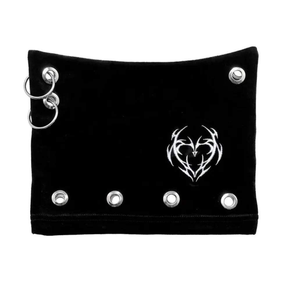 LISTEN FLAVOR Metal Heart Nekomimi Velour Cap Black