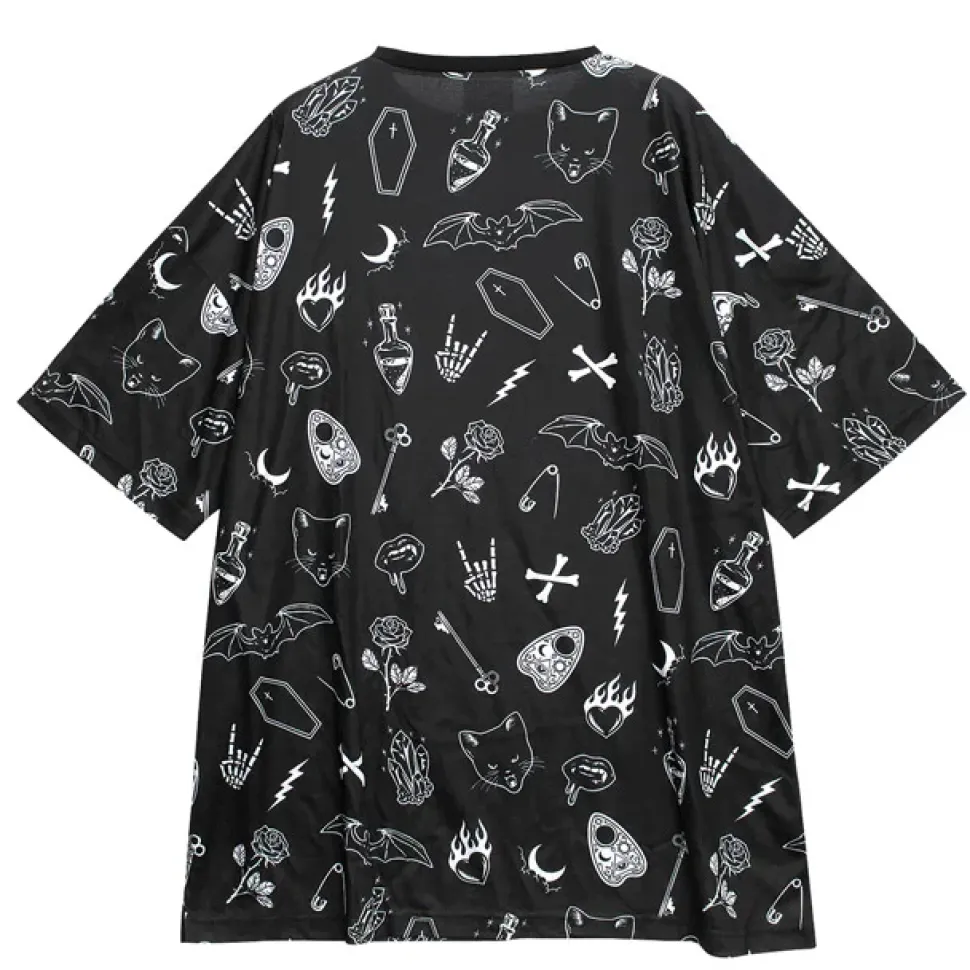 LISTEN FLAVOR Midnight Ritual Full Graphic Big T-Shirt