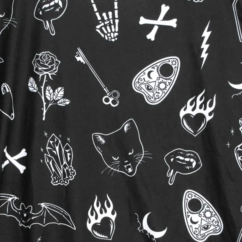 LISTEN FLAVOR Midnight Ritual Full Graphic Big T-Shirt