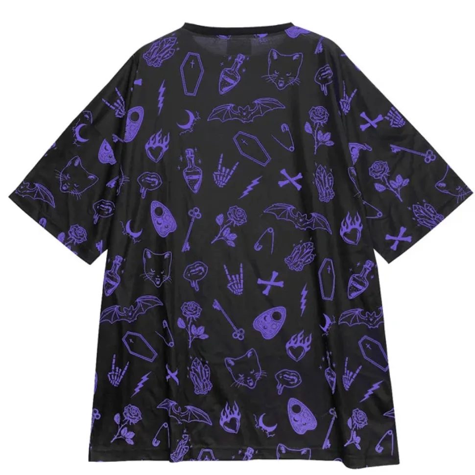 LISTEN FLAVOR Midnight Ritual Full Graphic Big T-Shirt