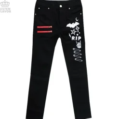 LISTEN FLAVOR Midnight Rockin' Skinny Jeans