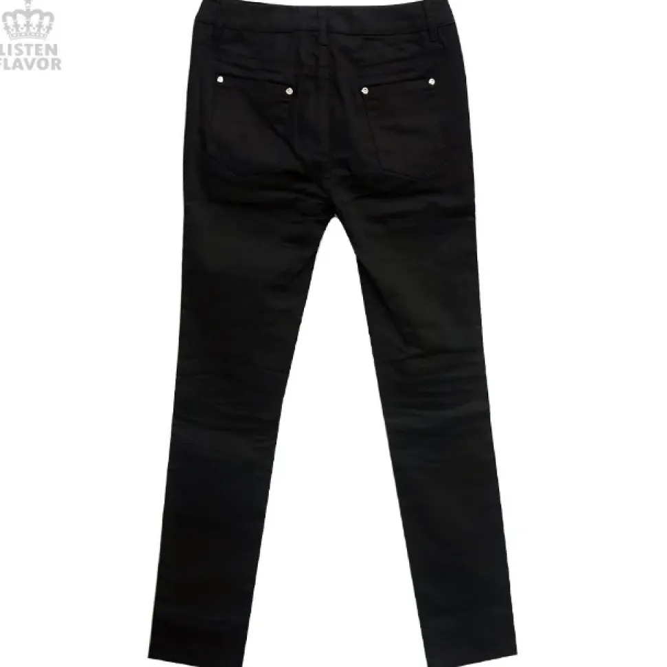 LISTEN FLAVOR Midnight Rockin' Skinny Jeans