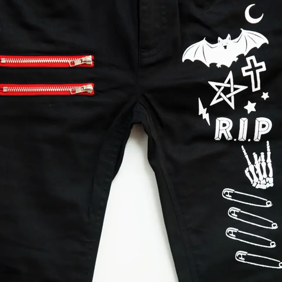 LISTEN FLAVOR Midnight Rockin' Skinny Jeans