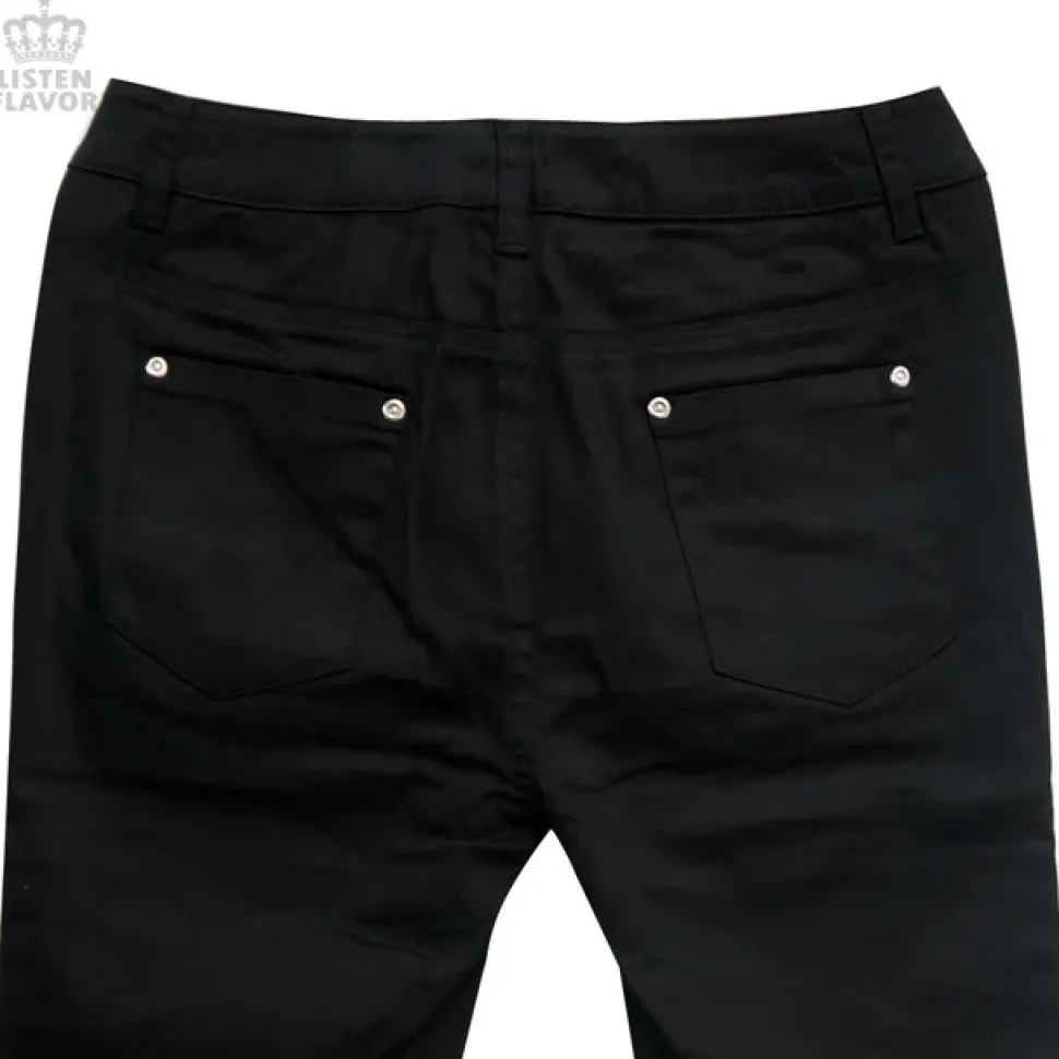 LISTEN FLAVOR Midnight Rockin' Skinny Jeans