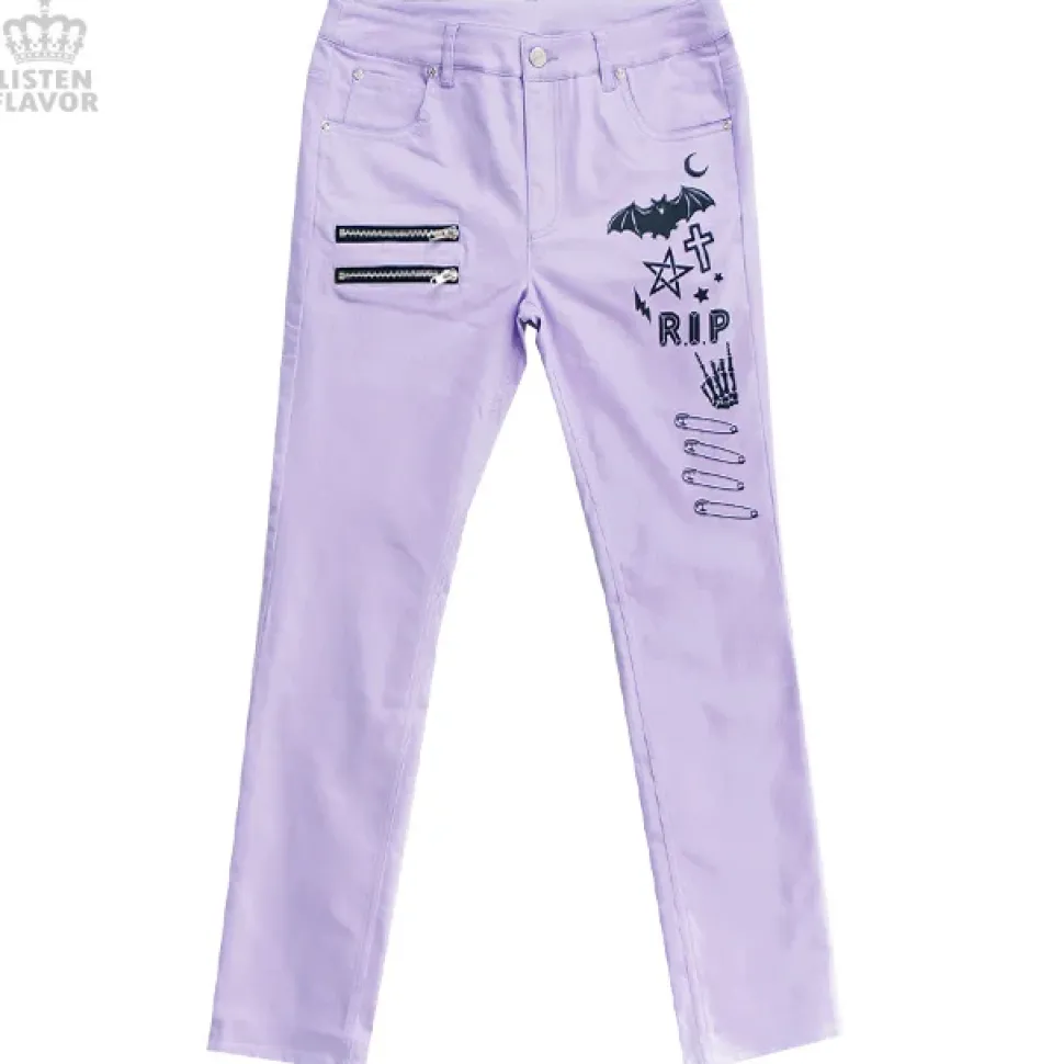 LISTEN FLAVOR Midnight Rockin' Skinny Jeans