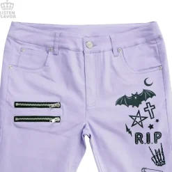 LISTEN FLAVOR Midnight Rockin' Skinny Jeans