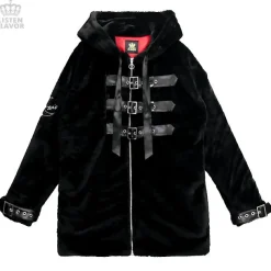 LISTEN FLAVOR Moonlight Faux Fur Blouson w/ Belt