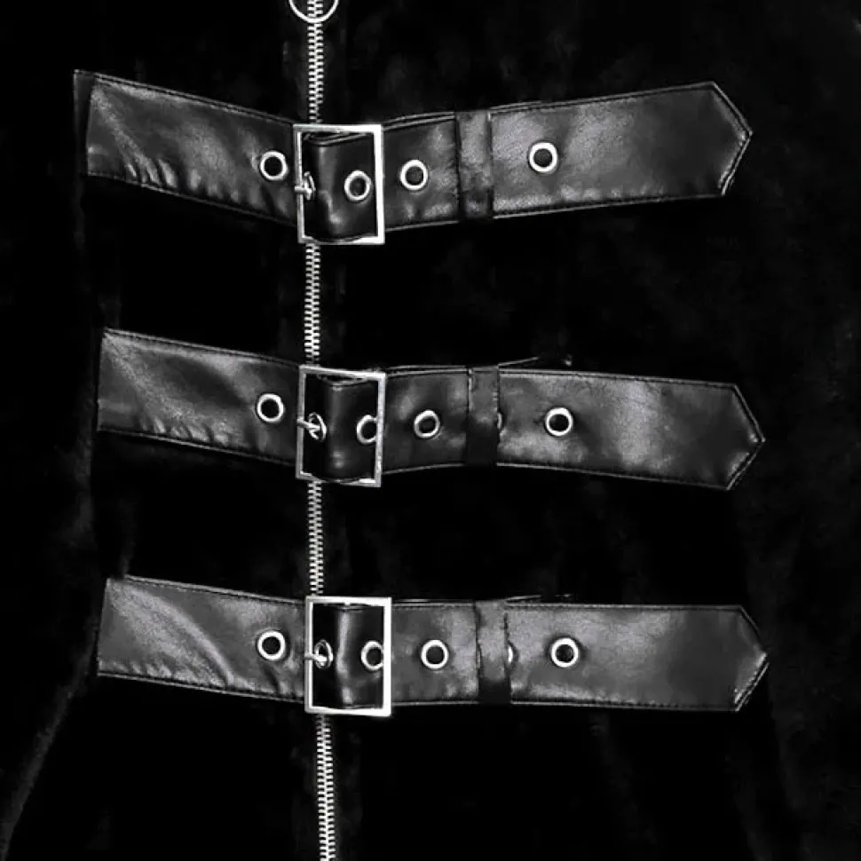 LISTEN FLAVOR Moonlight Faux Fur Blouson w/ Belt