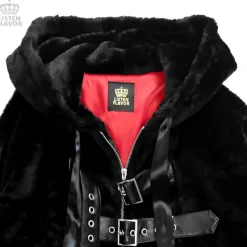 LISTEN FLAVOR Moonlight Faux Fur Blouson w/ Belt