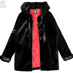 LISTEN FLAVOR Moonlight Faux Fur Blouson w/ Belt