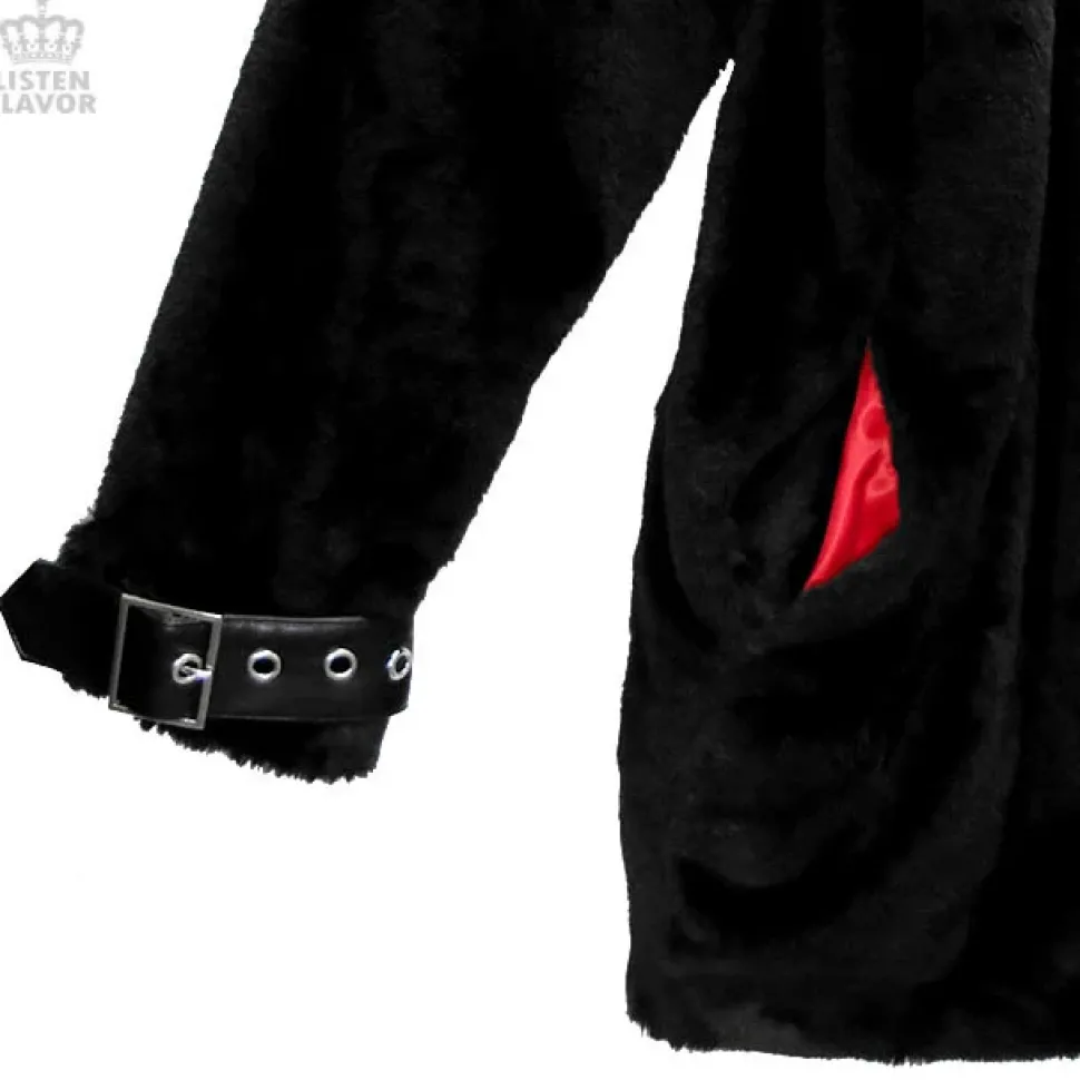 LISTEN FLAVOR Moonlight Faux Fur Blouson w/ Belt