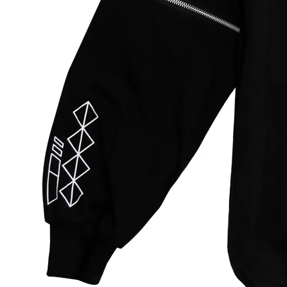 LISTEN FLAVOR Music Game Zip Sleeve 2-Way Hoodie