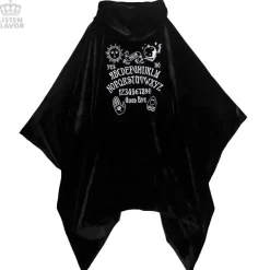 LISTEN FLAVOR Ouija Board Velour Hooded Poncho