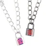 LISTEN FLAVOR Padlock Necklace