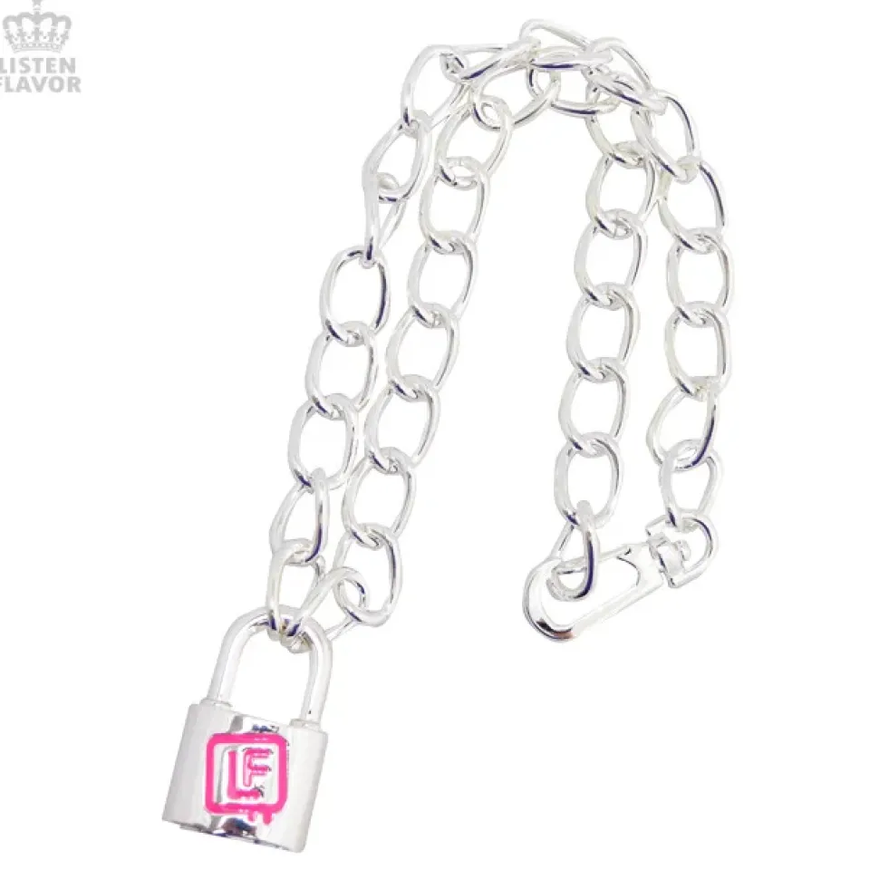 LISTEN FLAVOR Padlock Necklace