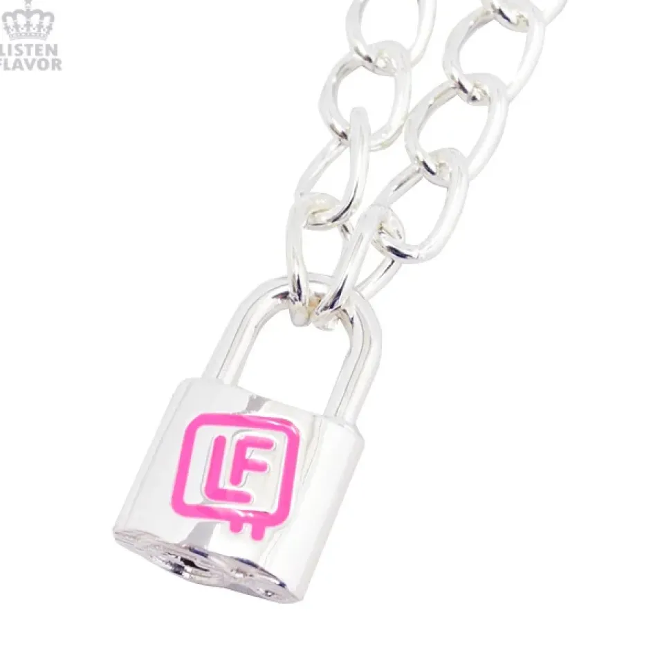 LISTEN FLAVOR Padlock Necklace