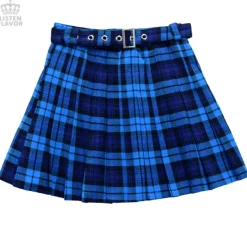 LISTEN FLAVOR Pleated Skirt w/ Belt