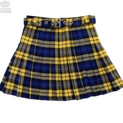 LISTEN FLAVOR Pleated Skirt w/ Belt