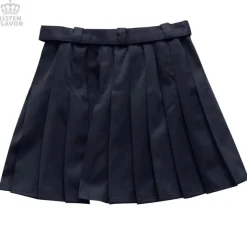 LISTEN FLAVOR Pleated Skirt w/ Belt