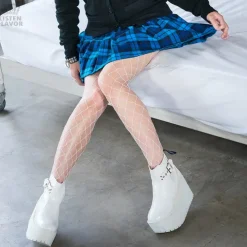 LISTEN FLAVOR Pleated Skirt w/ Belt