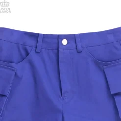 LISTEN FLAVOR Purple Cargo Shorts