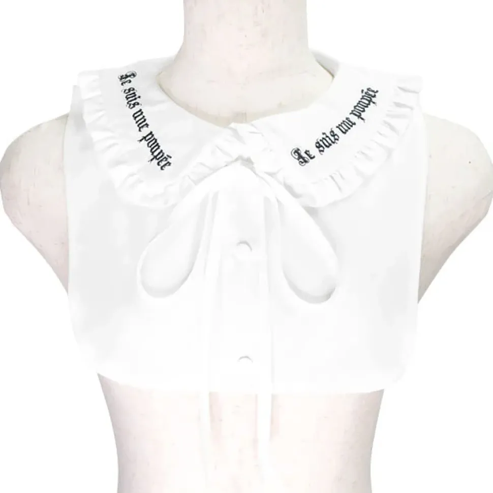 LISTEN FLAVOR Ribbon Frilly Collar