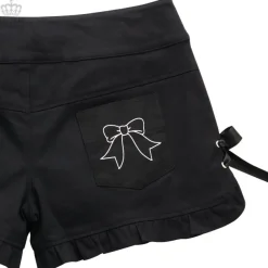 LISTEN FLAVOR Ribbon Frill Shorts