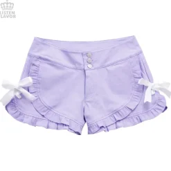 LISTEN FLAVOR Ribbon Frill Shorts