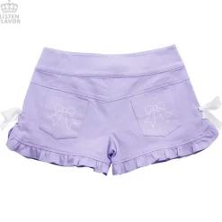LISTEN FLAVOR Ribbon Frill Shorts