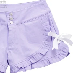 LISTEN FLAVOR Ribbon Frill Shorts
