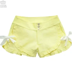 LISTEN FLAVOR Ribbon Frill Shorts