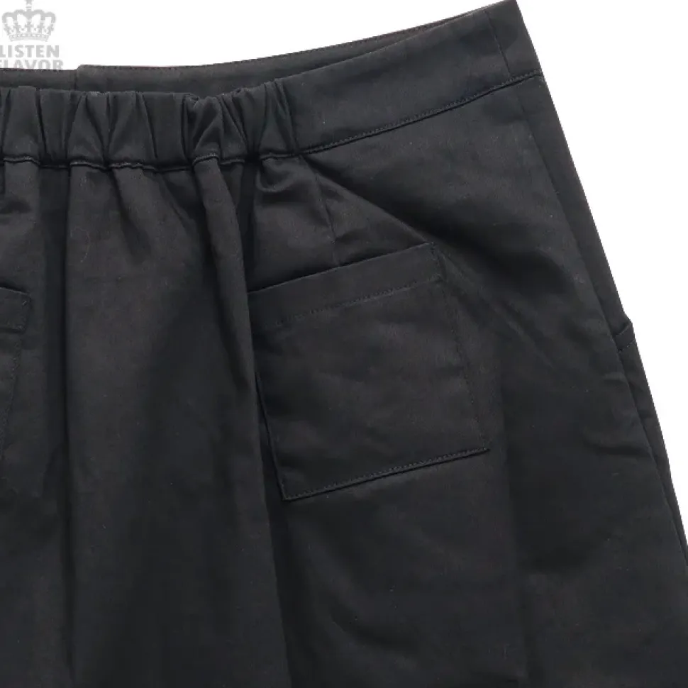 LISTEN FLAVOR Ribbon Trapezoid Skirt