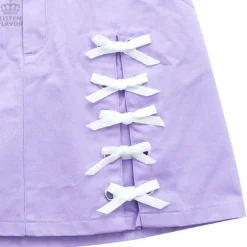 LISTEN FLAVOR Ribbon Trapezoid Skirt