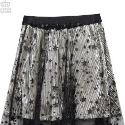 LISTEN FLAVOR See-Through 2-Way Layered Skirt
